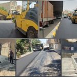 بهسازی بیش از ۱۰ هزار مترمربع از معابر منطقه سه قم با توزیع ۲۴۰۰ تن آسفالت